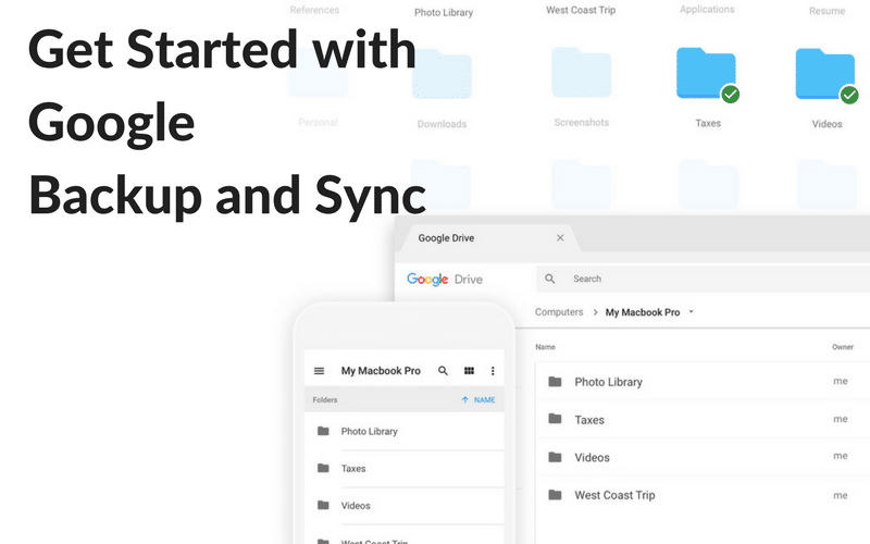 use google backup and sync for mac